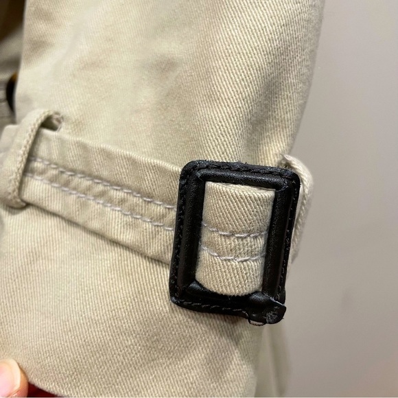 ZARA double breasted belted trench coat size medium - Picture 5 of 11